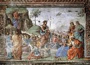 GHIRLANDAIO, Domenico Preaching of St John the Baptist oil on canvas